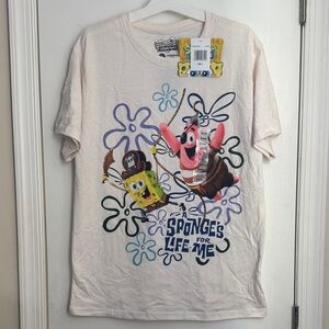 NWT The SpongeBob Movie: Search for SquarePants T-Shirt - Cream